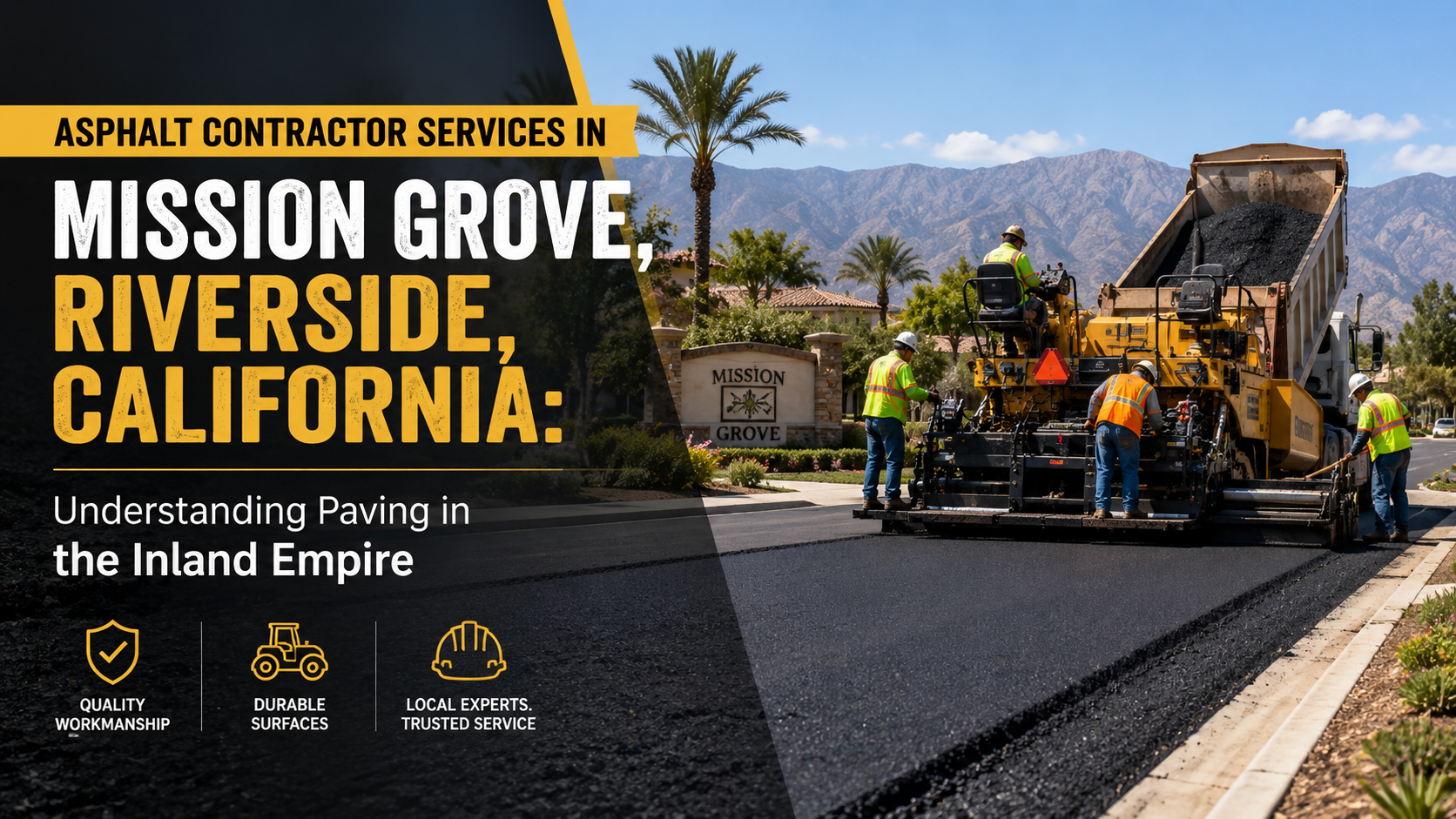 Asphalt Contractor Services in Mission Grove, Riverside, California: Understanding Paving in the Inland Empire